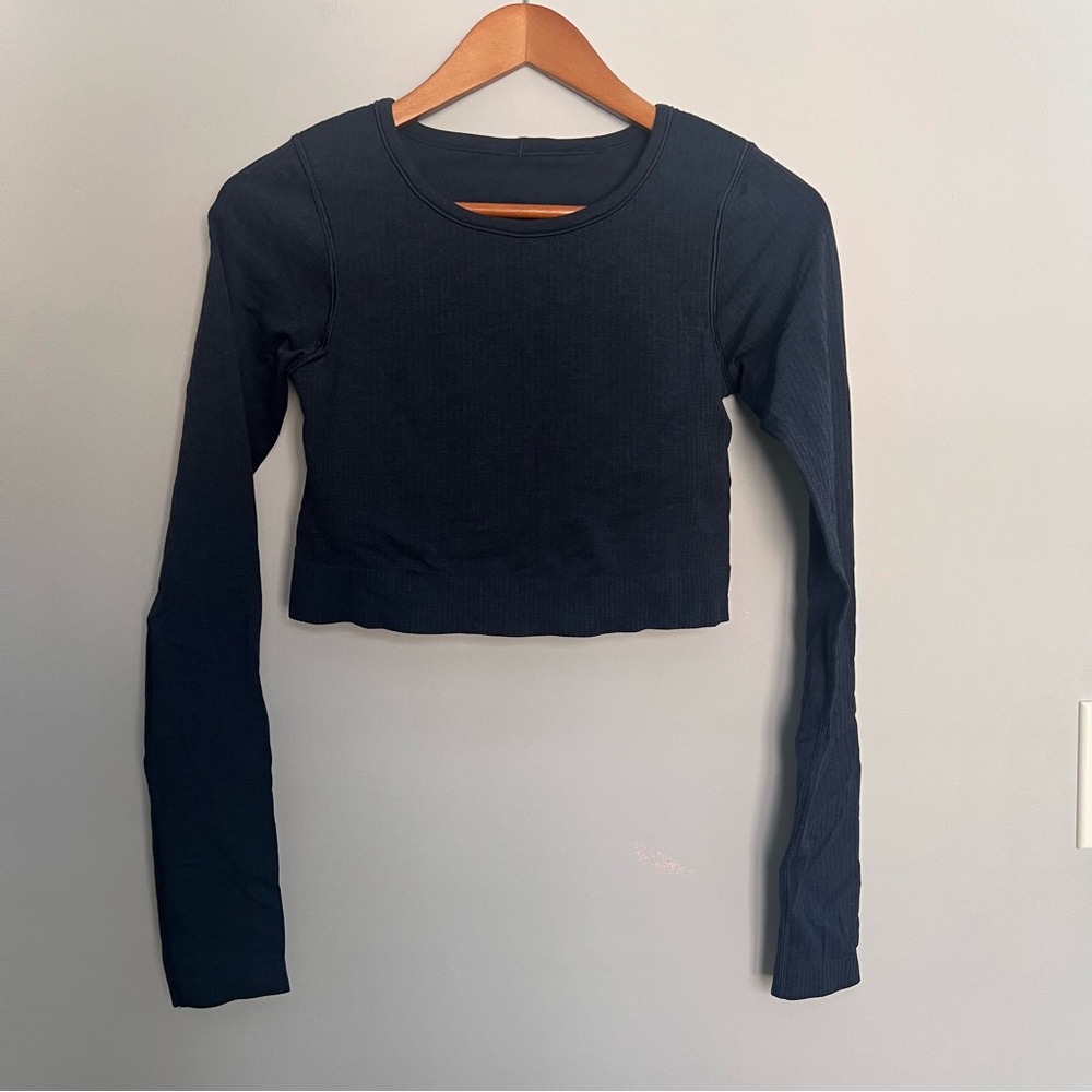 Lululemon Ebb to Street Long Sleeve True Navy Size 6